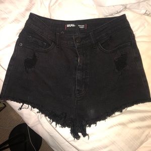High wasted black shorts from UO